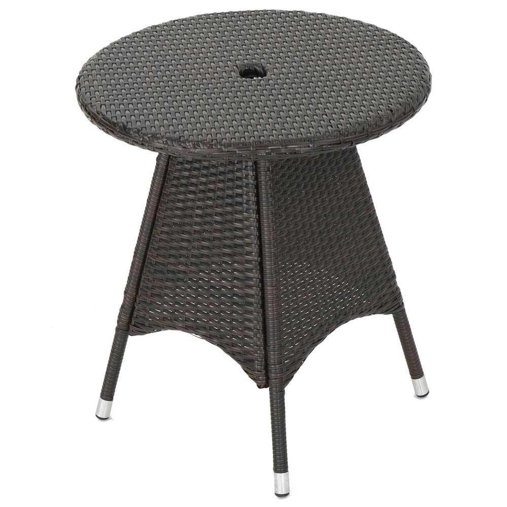 Hearth and Haven Corsica Patio Bistro Table in Brown, , large