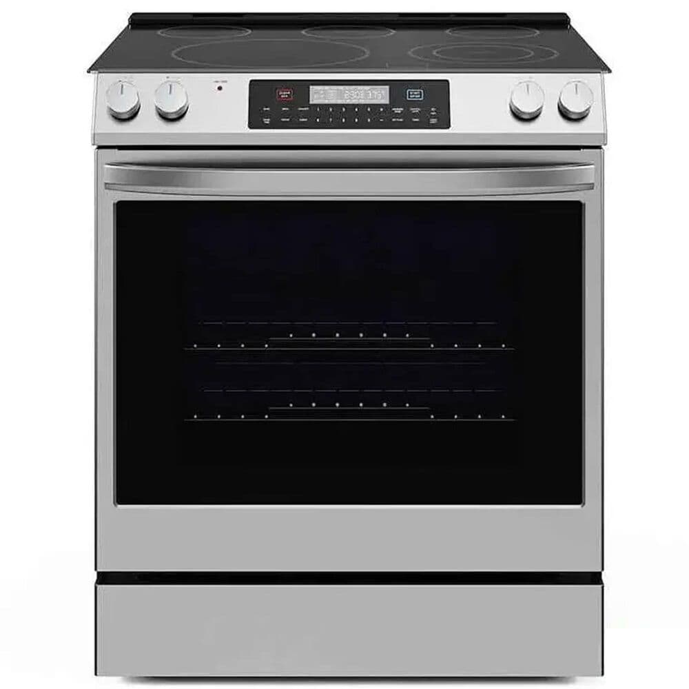 Midea 6.3 Cu. Ft. 5-Burner Smart Slide-In Electric Range in Stainless Steel, , large