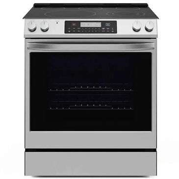 Midea 6.3 Cu. Ft. 5-Burner Smart Slide-In Electric Range in Stainless Steel, , large