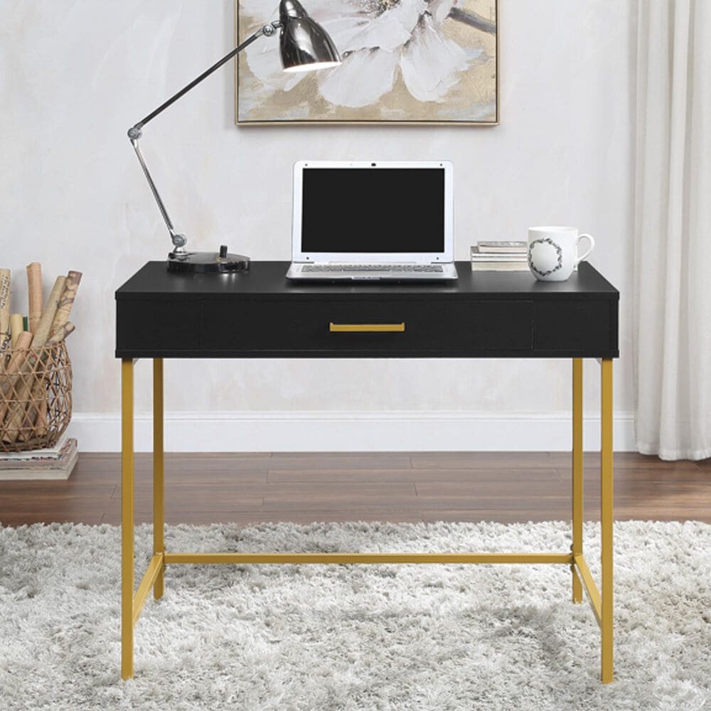 OSP Home 36" Desk in Black, , large