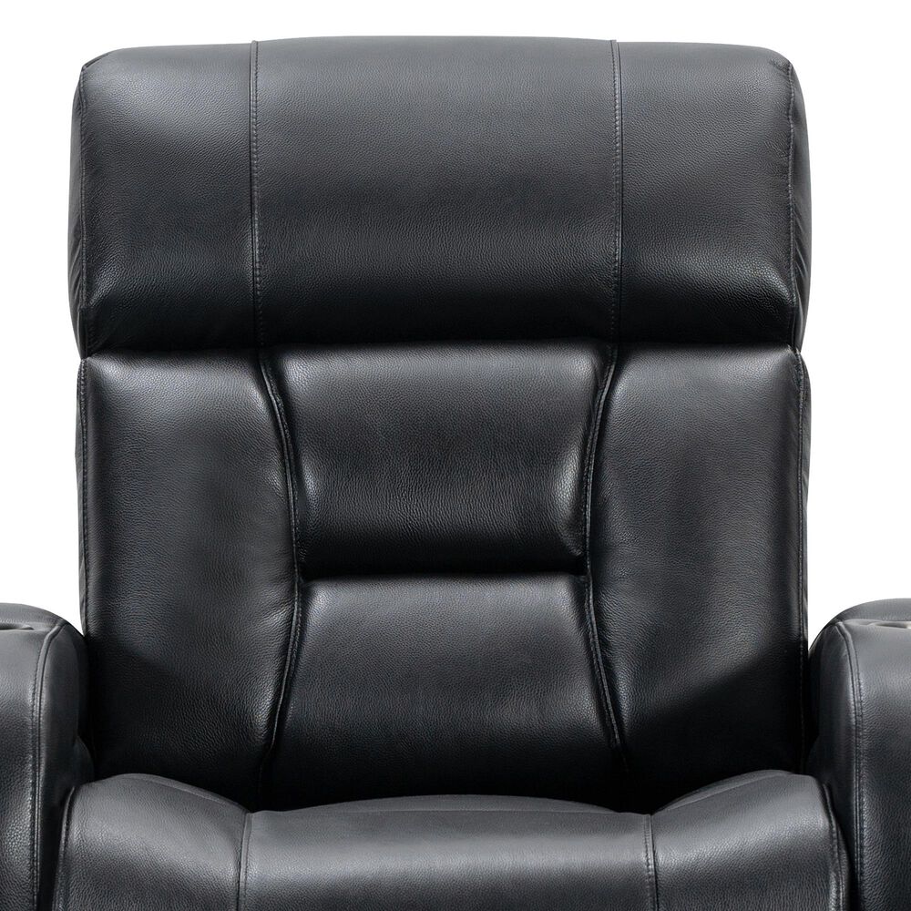 Other Bronston Leather Power Recliner in Black, , large