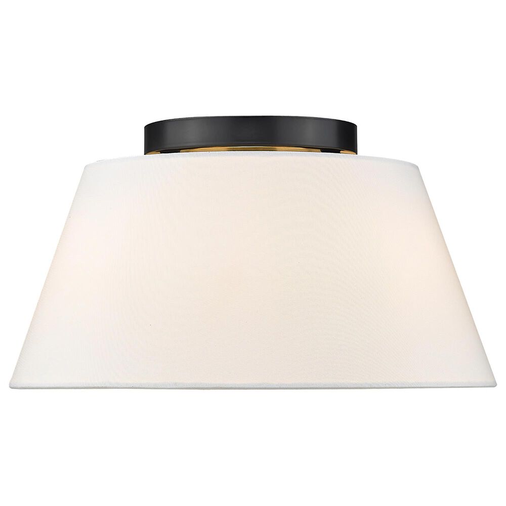 Golden Lighting Penn Flush Mount in Matte Black, , large