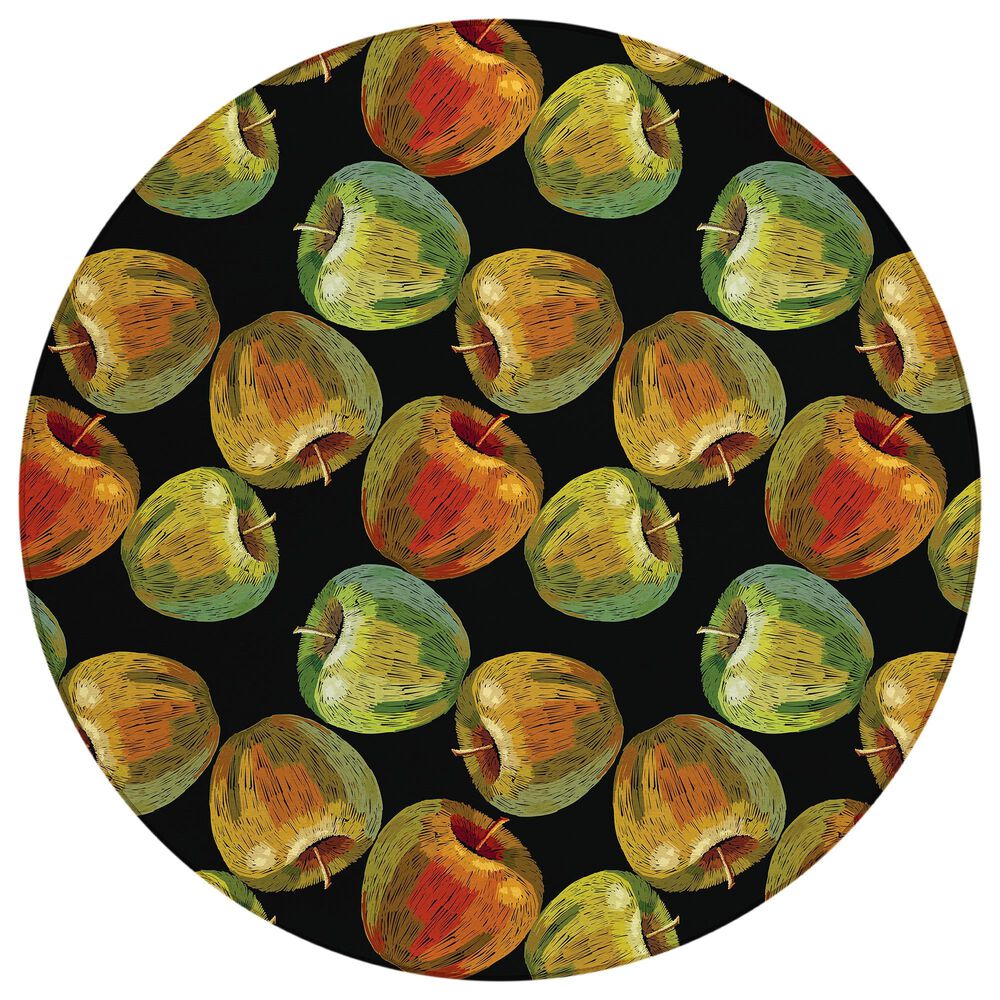 Dalyn Rug Company Kendall KE8 8" Round Black Area Rug, , large