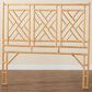 Baxton Studio Karavo Queen Standalone Headboard in Natural Rattan, , large