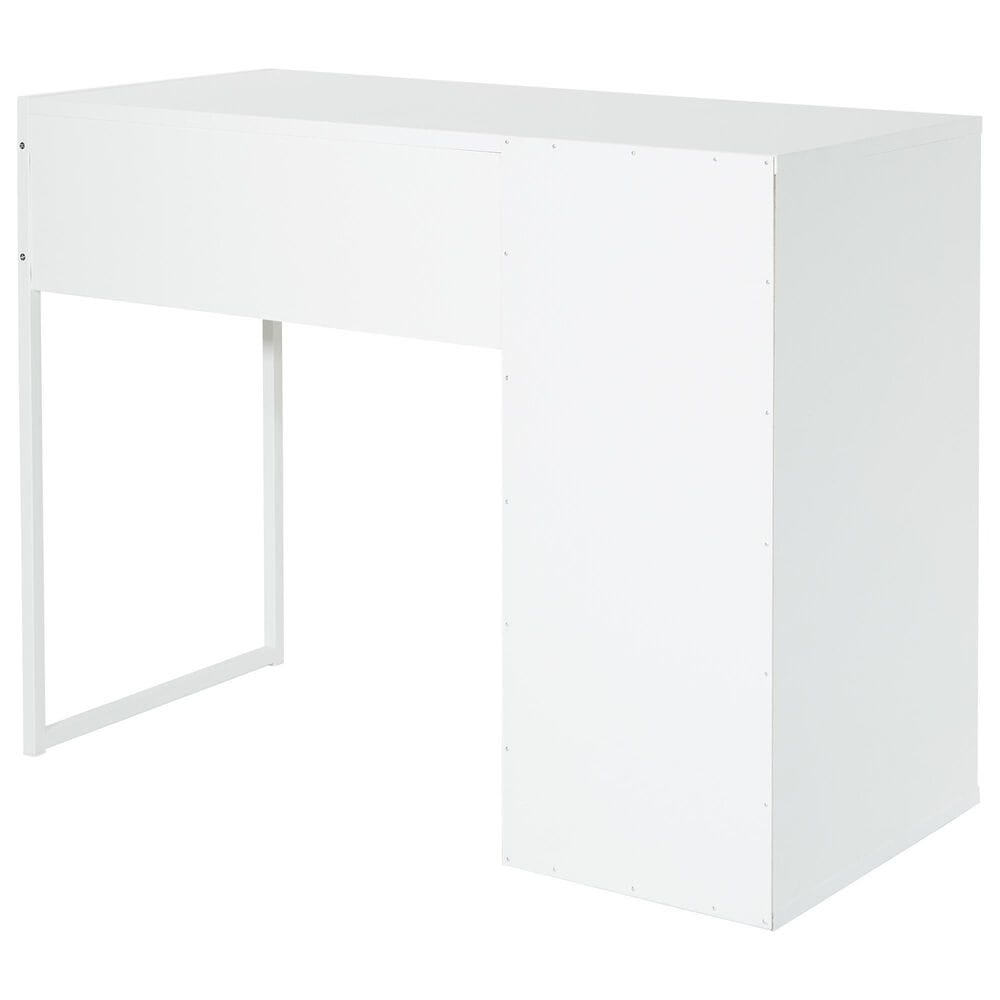 Valor Living Ravel Writing Desk with Drawer in White, , large