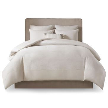 Hampton Park Hanae 3-Piece Full/Queen Comforter Set in White, , large
