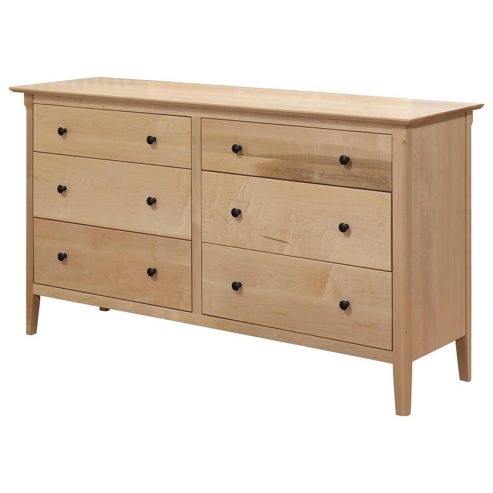 Fleming Furniture Co. Elegance 6 Drawer Dresser in Natural Finish, , large