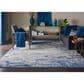 Nourison Twilight TWI22 8"6" x 11"6" Blue and Grey Area Rug, , large