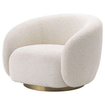 Eichholtz Brice Swivel Chair in Boucle Cream, , large