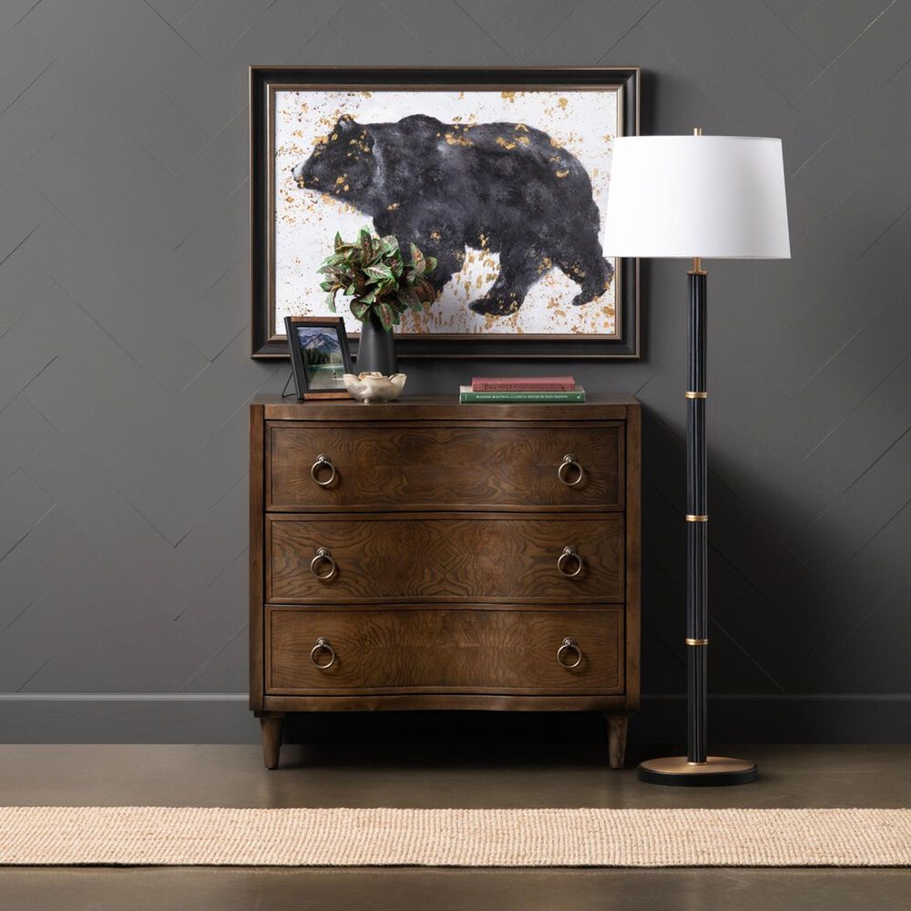 Crestview Collection Grant Floor Lamp in Black and Gold, , large
