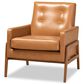 Baxton Studio Perris Lounge Chair in Tan, , large