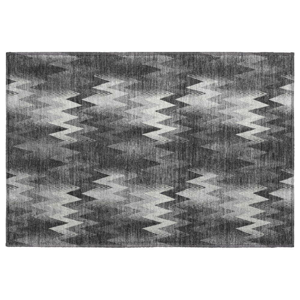 Dalyn Rug Company Soft Essentials Chevron Black 2"6" x 3"10" Area Rug, , large