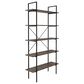 Timberlake Hastings Home Industrial 5-Tier Bookcase in Brown and Black, , large