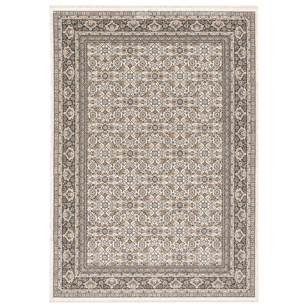 Oriental Weavers Maharaja Belita 2061N 9"10" x 12"10" Ivory Area Rug, , large