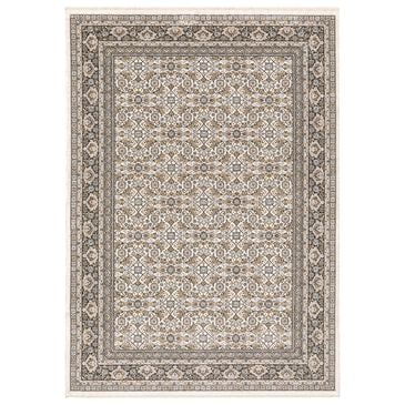 Oriental Weavers Maharaja Belita 2061N 9"10" x 12"10" Ivory Area Rug, , large