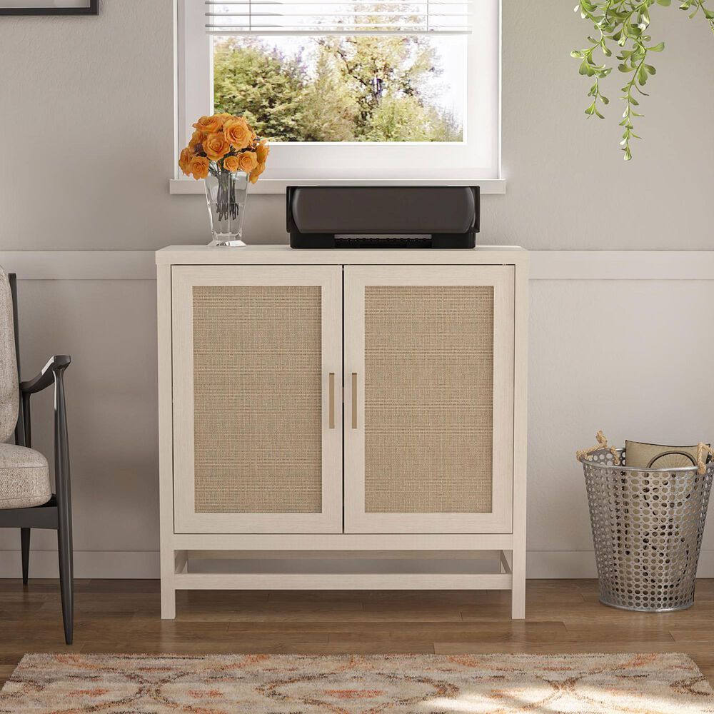 DHP Lystra 2-Door Storage Cabinet in Ivory Oak, , large