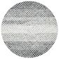 Safavieh Micro-Loop 5" Round Black and Ivory Area Rug, , large
