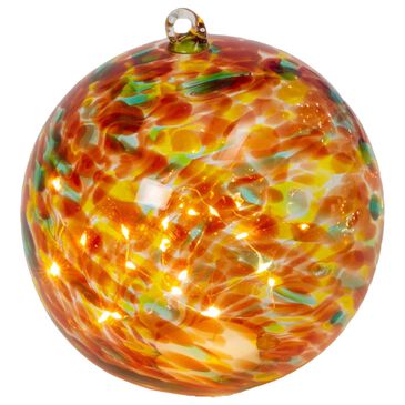 The Gerson Company 5.75" Glass Sphere in Red and Gold, , large