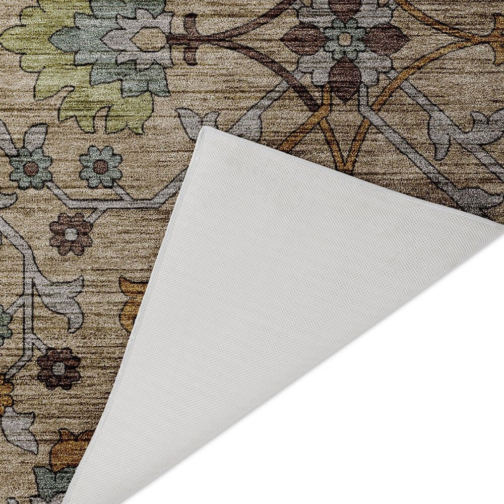 Dalyn Rug Company Silk Road Flax, Beige, Copper, Denim, Aloe and Gold 10&#39; x 14&#39; Area Rug, , large