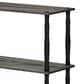 HOMLUX Turn-N-Tube 4-Tier Corner Open Storage Bookshelf in French Oak and Black, , large