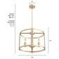 Hunter Astwood 18" 4-Light Chandelier in Alturas Gold, , large