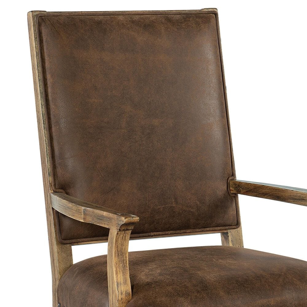 Hooker Furniture Big Sky Arm Chair in Vintage Natural and Charcoal, , large