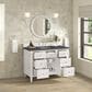 James Martin Vanities Lorelai 48" Single Vanity in Bright White with 3 cm Parisien Bleu Quartz Top, , large