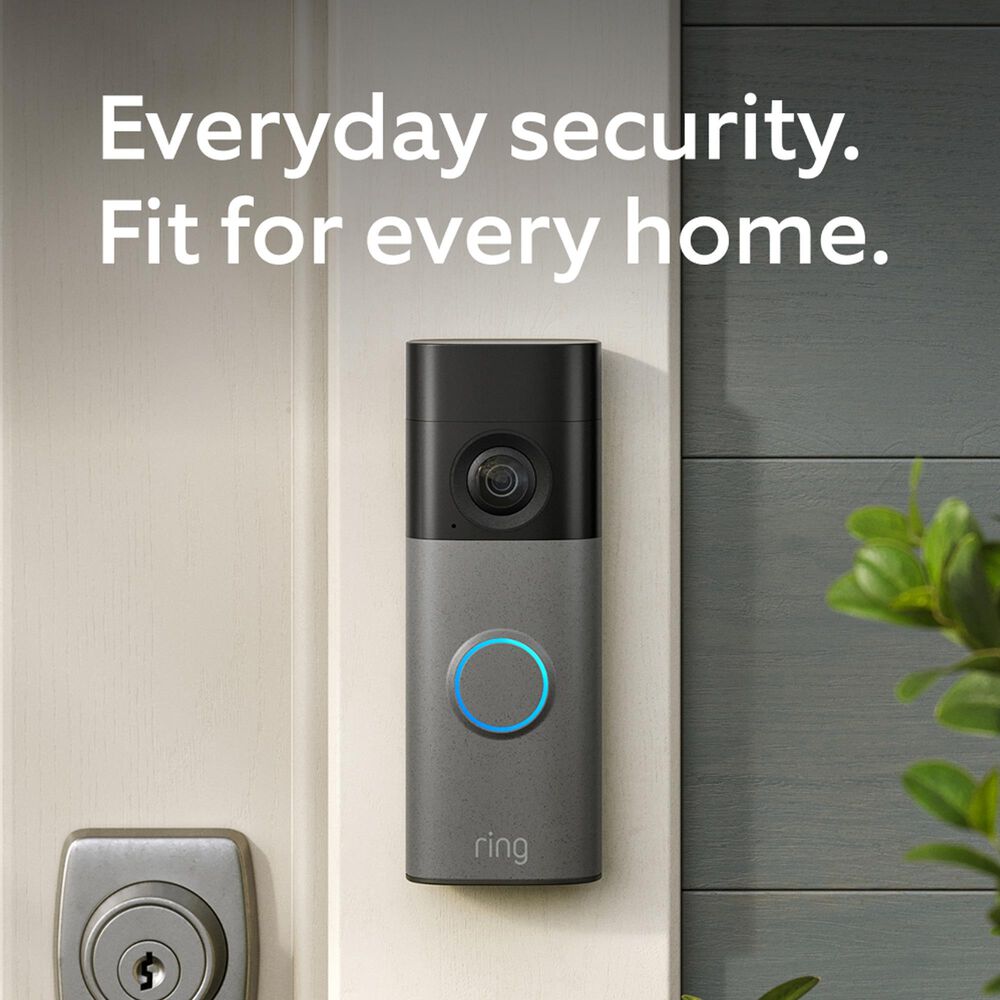 Ring 2K Battery Doorbell in Speckled Gray, , large