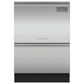 Fisher & Paykel 24" Built-Under Smart Double Drawer Dishwasher with 42 dBA in Stainless Steel, , large