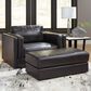 Ashley Amiata Stationary Chair and a Half with Ottoman Set in Onyx, , large