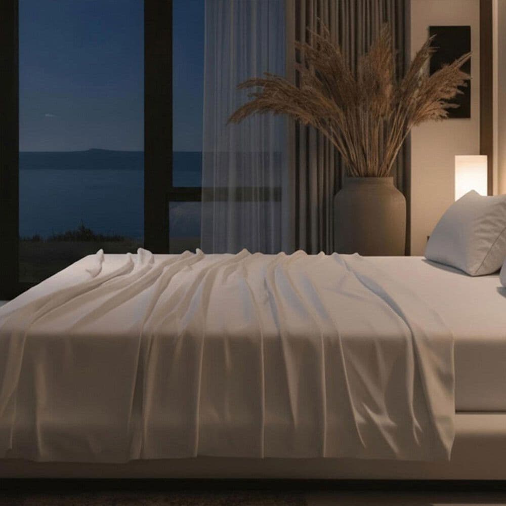 SHEEX Nightfall 4-Piece Full Cooling Sheet Set in Cloud White, , large