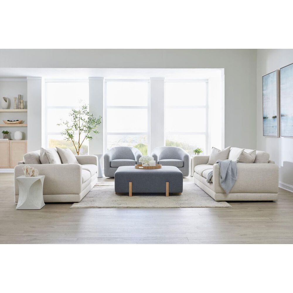 Kuka &#40;Hk&#41; Trade Co Lmt Motion Carmel Stationary Sofa in Pismo Linen, , large