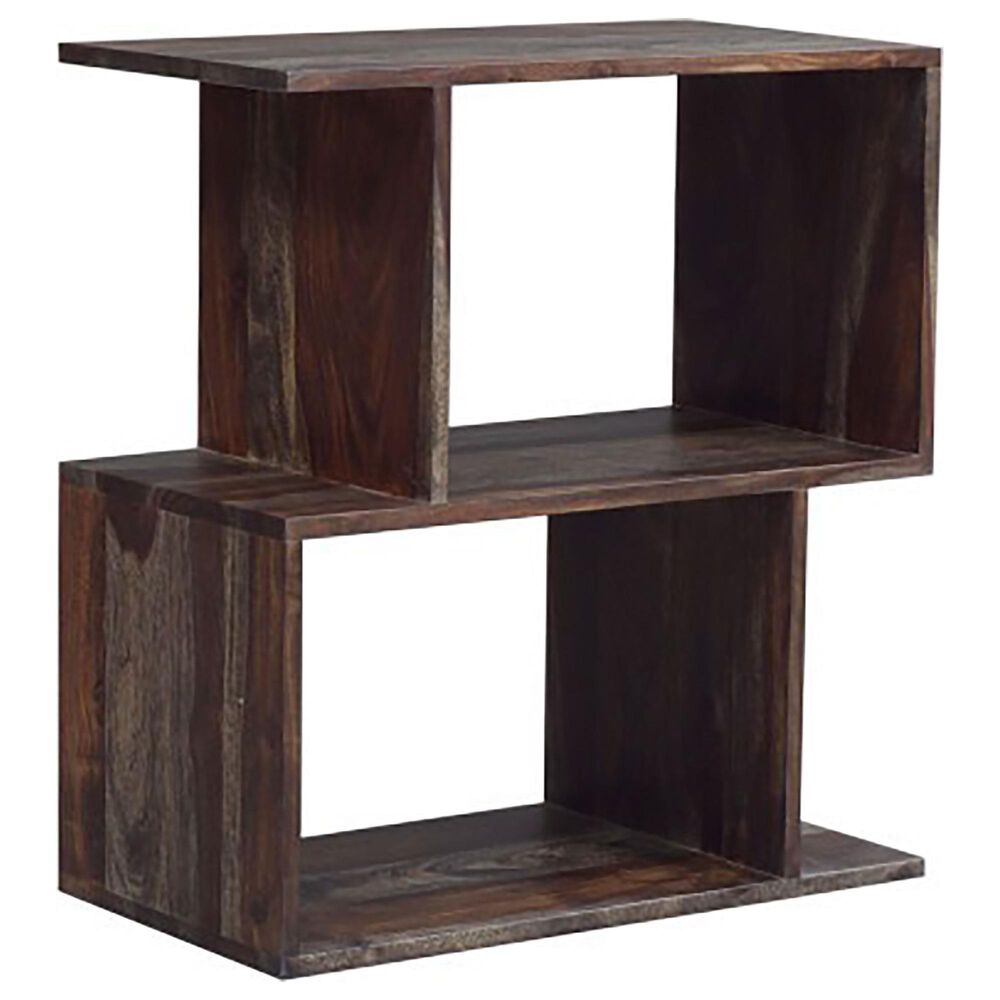 Porter Design Fall River Obsidian 2-Tier Bookcase in Black Walnut, , large