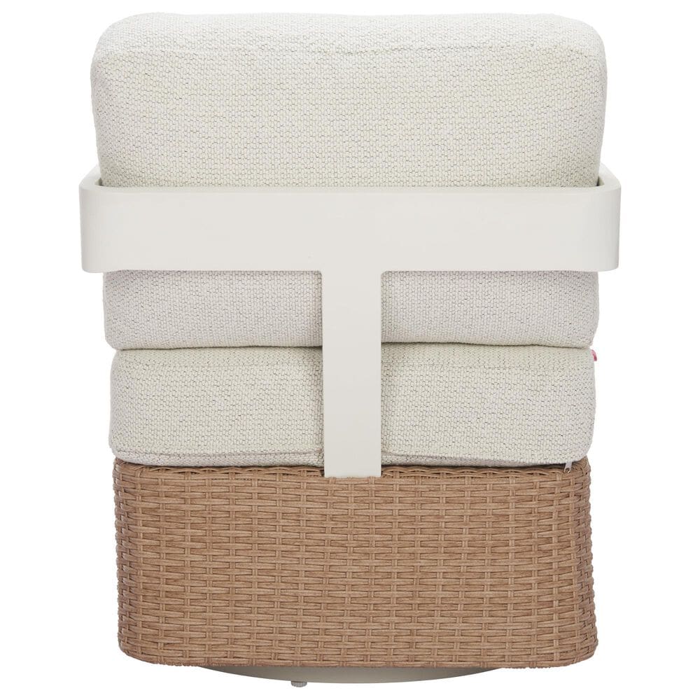 Zuo Modern Gelo Outdoor Swivel Chair in White, , large