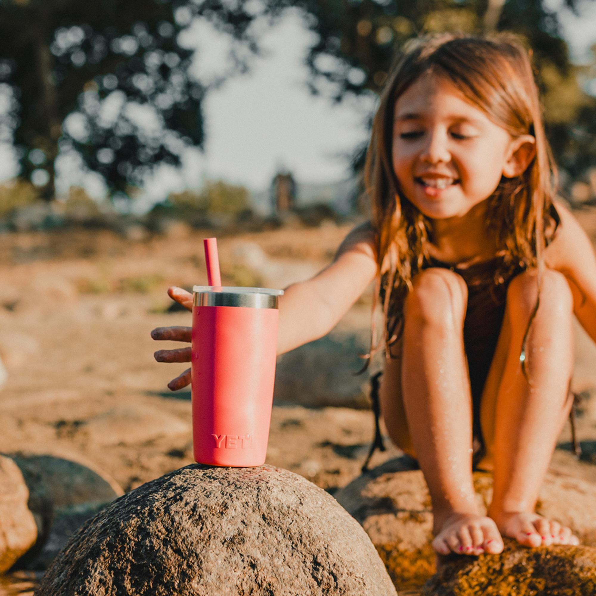 YETI Rambler Jr 10 Oz Tumbler in Tropical Pink