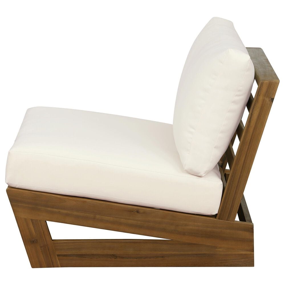 Linon Home Decor Silbury Patio Armless Chair in Jet Black, , large