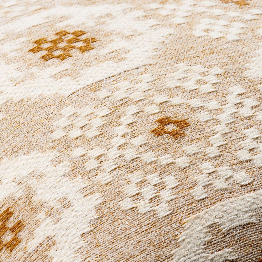 Surya Elara 20&quot; Square Throw Pillow in Cream and Tan, , large
