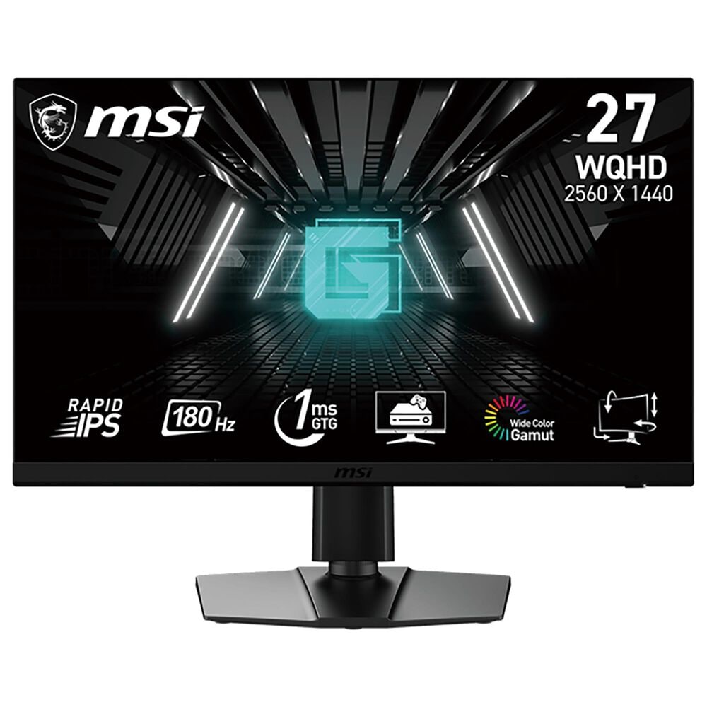 MSI 27" 2K WQHD 180Hz Flat Gaming Monitor in Metallic Black, , large