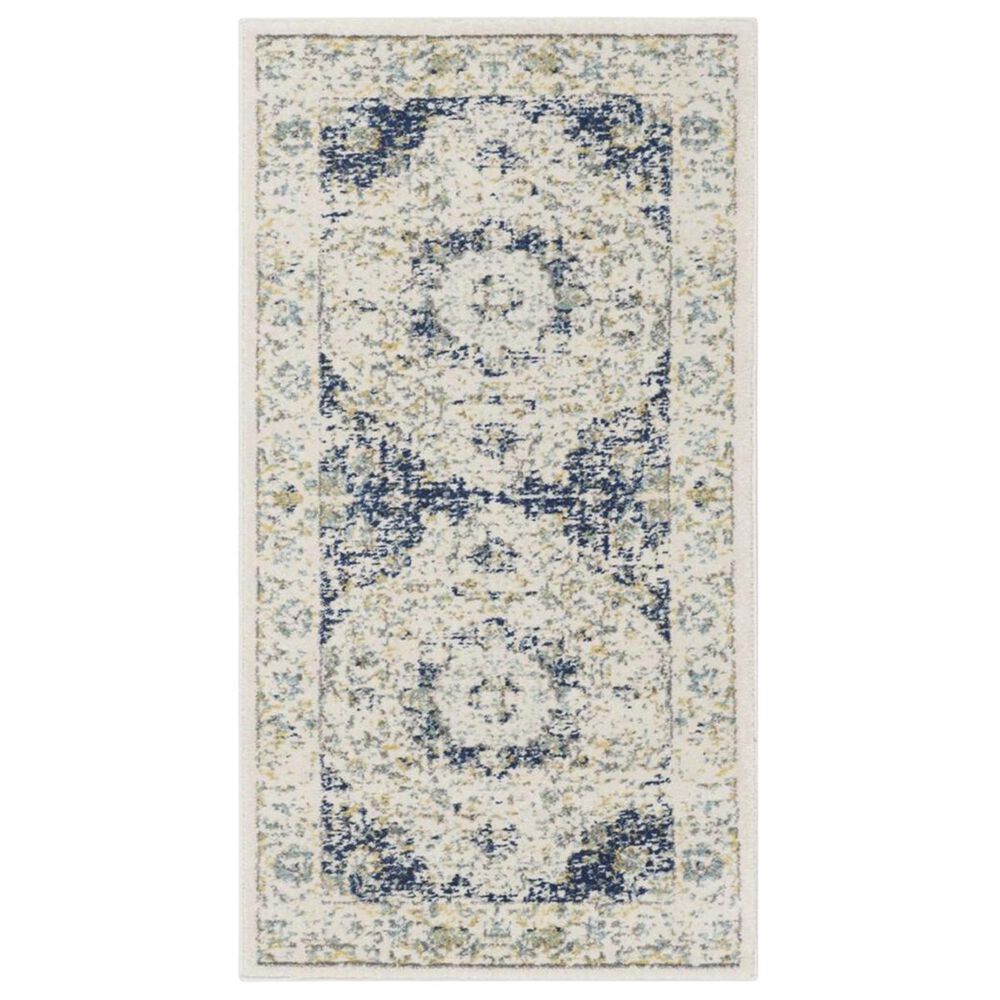 Safavieh Evoke EVK220C-25 2"2" x 5" Ivory/Blue Runner, , large