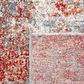 Safavieh Aston 8" x 10" Red and Grey Area Rug, , large