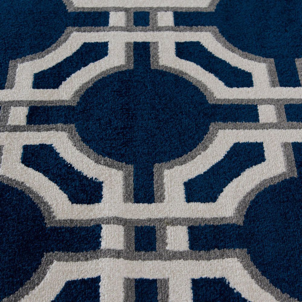 Central Oriental Terrace Tropic Dolliver 7&#39;10&quot; x 9&#39;10&quot; Sapphire Area Rug, , large