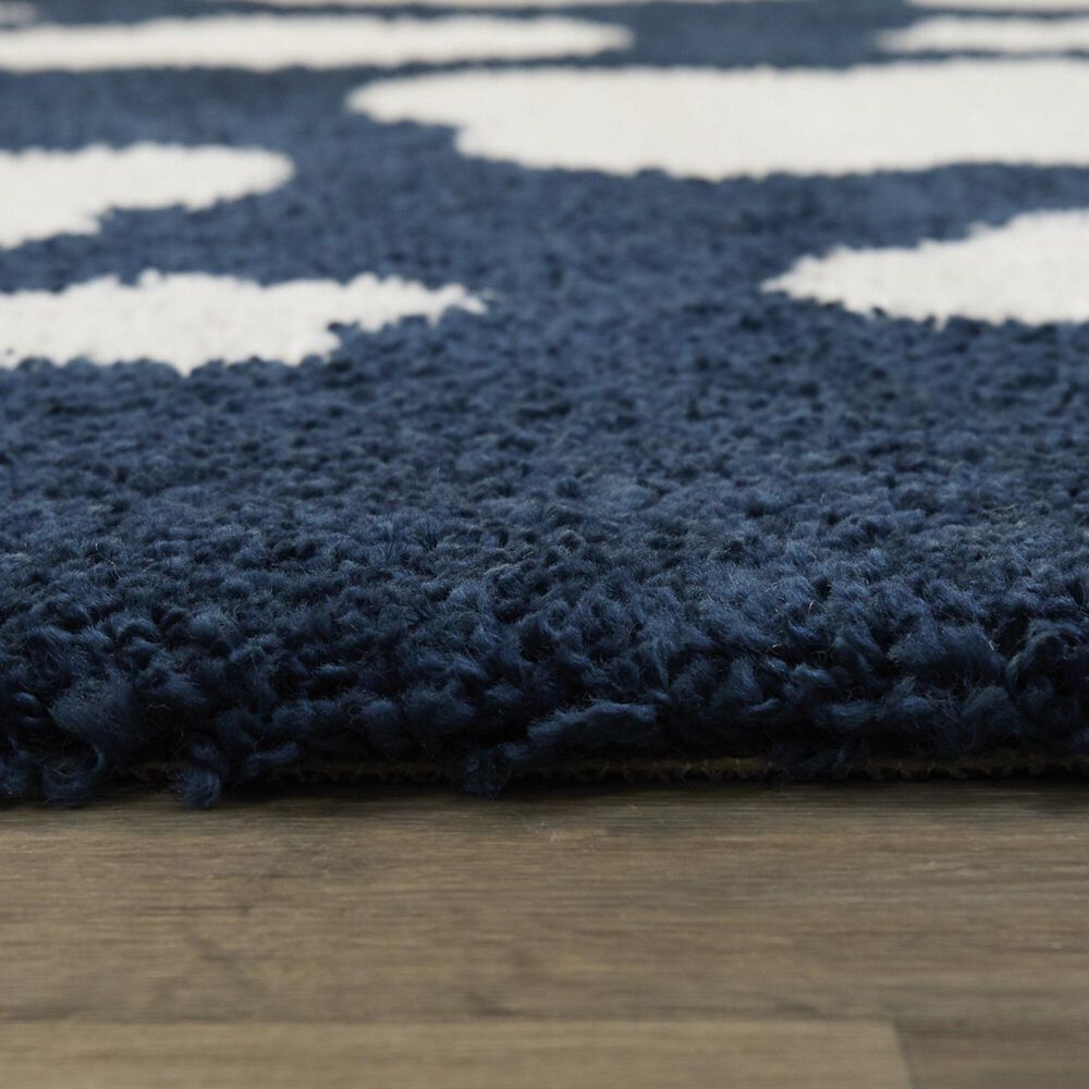 Balta Rugs Clouds 3&#39;11&quot; x 5&#39;7&quot; Navy Kids Area Rug, , large