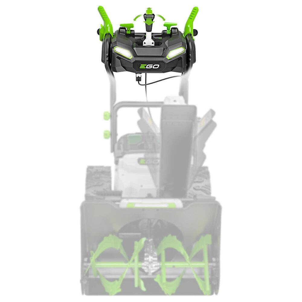 EGO 24" Two-Stage Snow Blower with 2 x 7.5Ah Batteries and Dual Port Charger in Black and Gray, , large