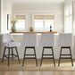 Armen Living Branson 30" Swivel Bar Stool in Gray, , large