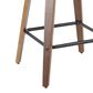 Lumisource Trevi Swivel Counter Stool with Grey Cushion in Walnut and Black (Set of 2), , large