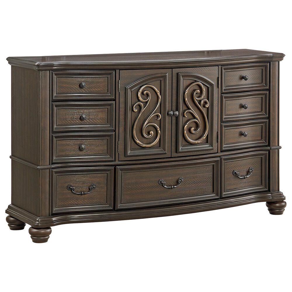 Mayberry Hill Brunswick 3-Piece King Panel Bedroom Set in Mahogany, , large