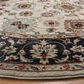 Safavieh Lyndhurst LNH332 7" Round Cream and Navy Area Rug, , large