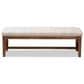 Baxton Studio Ainsley Accent Bench in Light Beige, , large