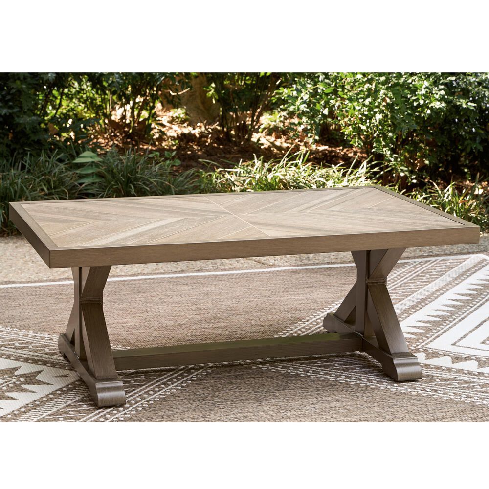 Ashley Laguna Heights Rectangular Cocktail Table in Beige, , large