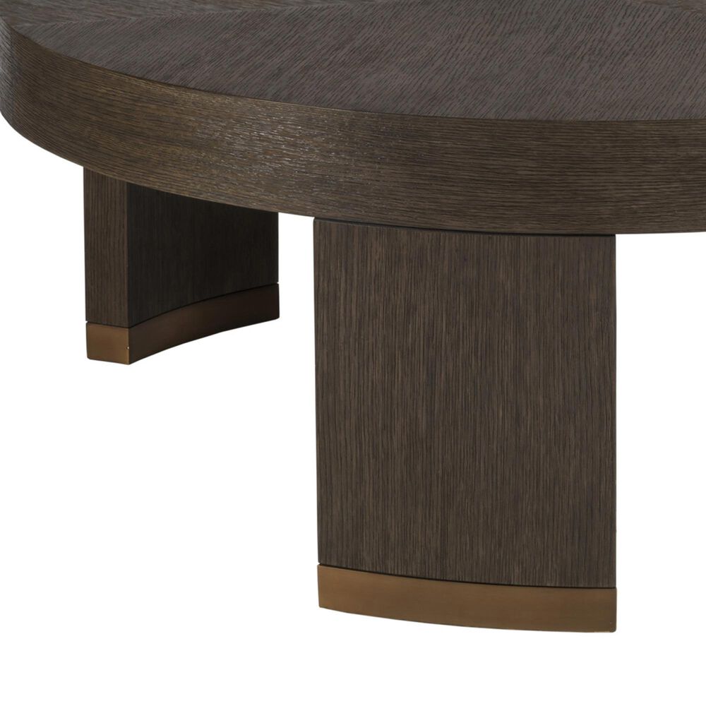 Artistica Home Andare Cocktail Table in Dry Brown and Antiqued Brass, , large